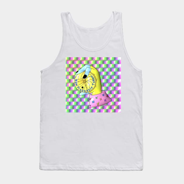 Non Flabbable Token (Faded) Tank Top by GodPunk